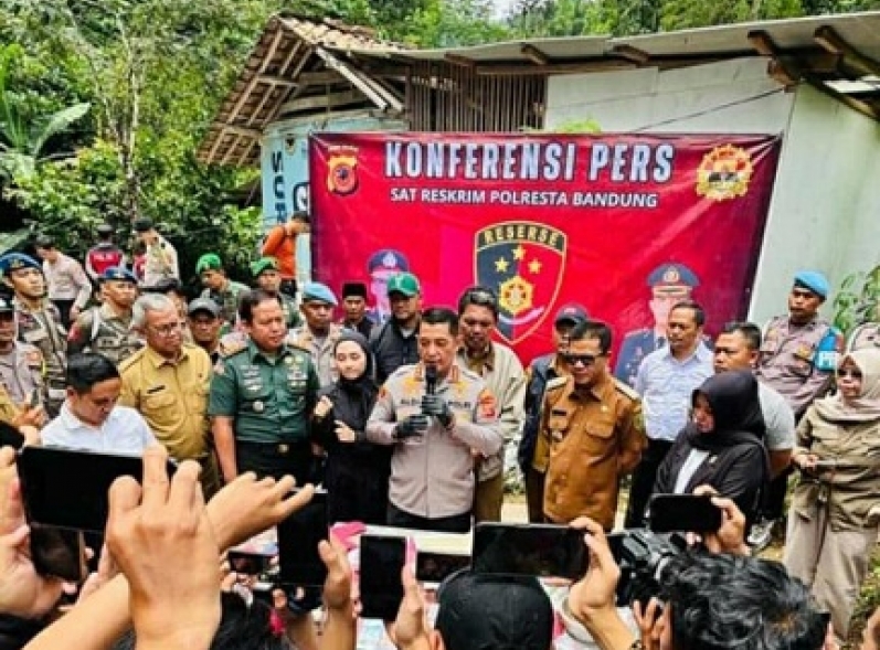 Polresta Bandung Bongkar Tambang Emas Ilegal di Daerah Kutawaringin