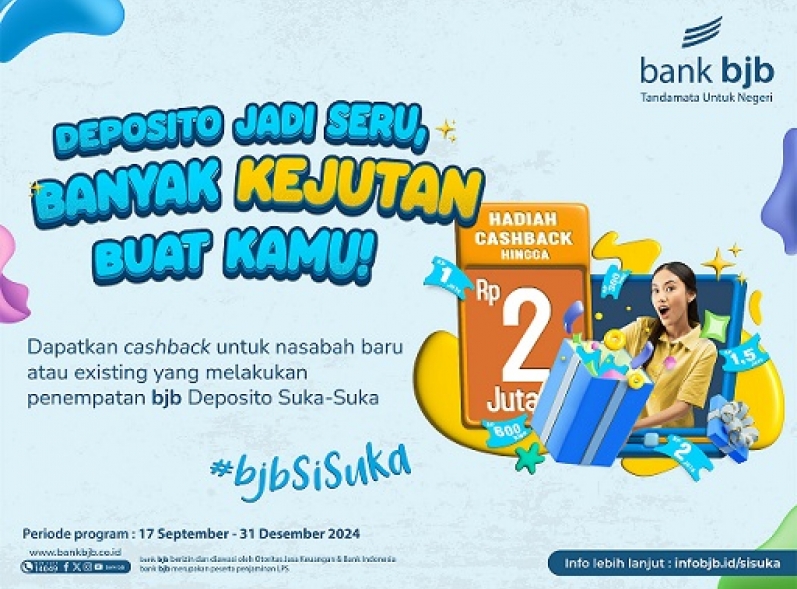 bank bjb Hadirkan Program SiSuka: Inovasi Deposito Suka-Suka dengan Hadiah Menarik