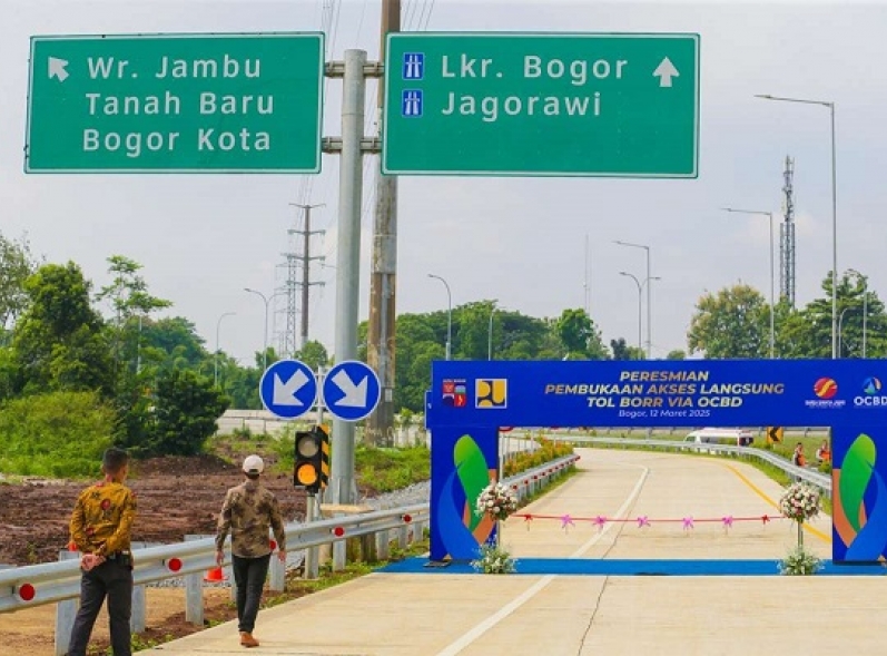 Akses Langsung Menuju Tol Bogor Outer Ring Road (BORR) Melalui Kawasan OCBD Resmi Dibuka